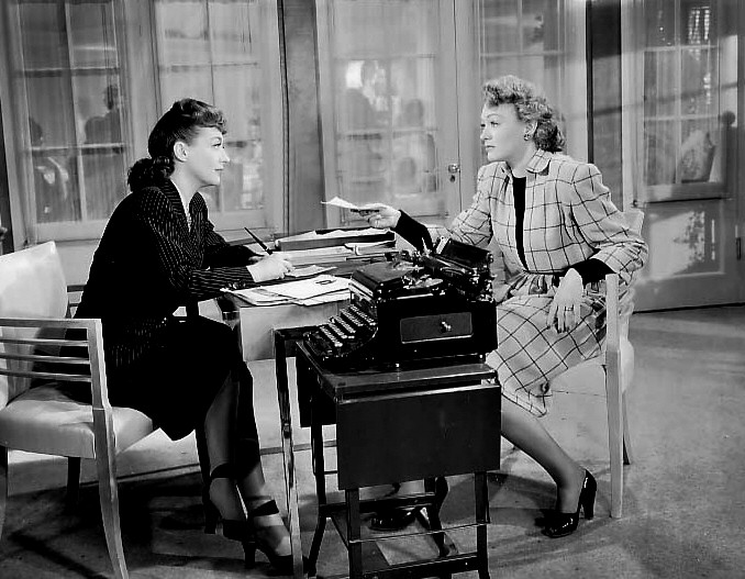 1945. 'Mildred Pierce.' With Eve Arden.