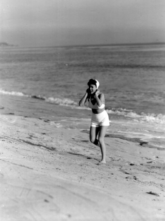 1944. On the set of 'Mildred Pierce.'