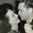 March '39. With Franchot Tone in NYC, celebrating the eve of their divorce. (Thanks to Susanne.)