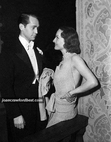 1933. At the Cocoanut Grove with Franchot Tone.