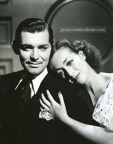 With Clark Gable.