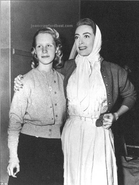 1952. With Christina on the 'Sudden Fear' set.