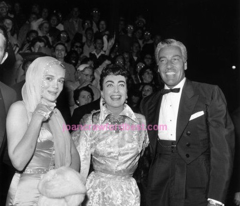 1954 'Star is Born' premiere, with Marie Wilson and Cesar Romero.