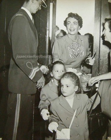 1952. At the Los Angeles Ice Capades with the twins.