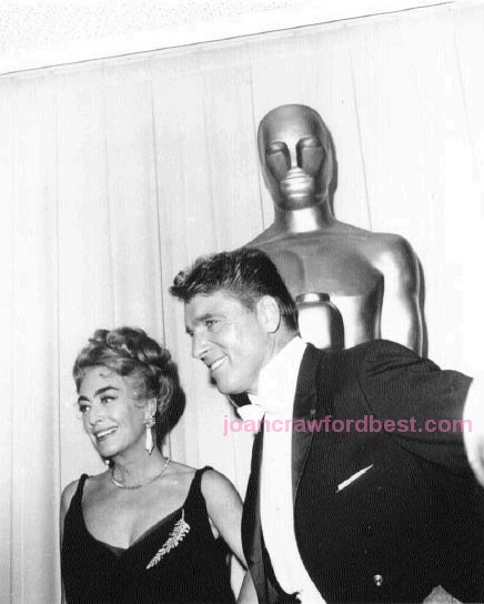 April 9, 1962. At the Oscars, with Burt Lancaster.