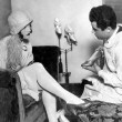 1926. With shoe designer Salvatore Ferragamo.