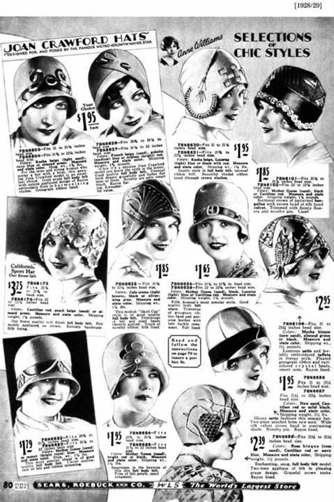 Joan Crawford 1928 Sears ads