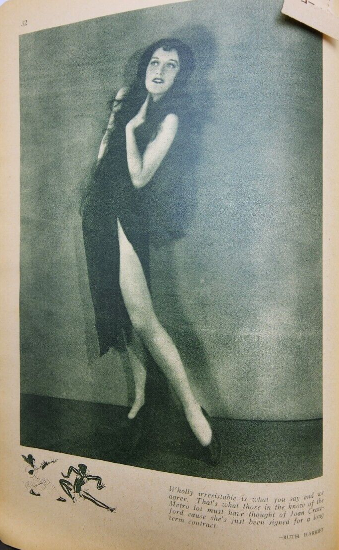 Shot by Ruth Harriet Louise. A page from the March '27 'Pep' magazine.