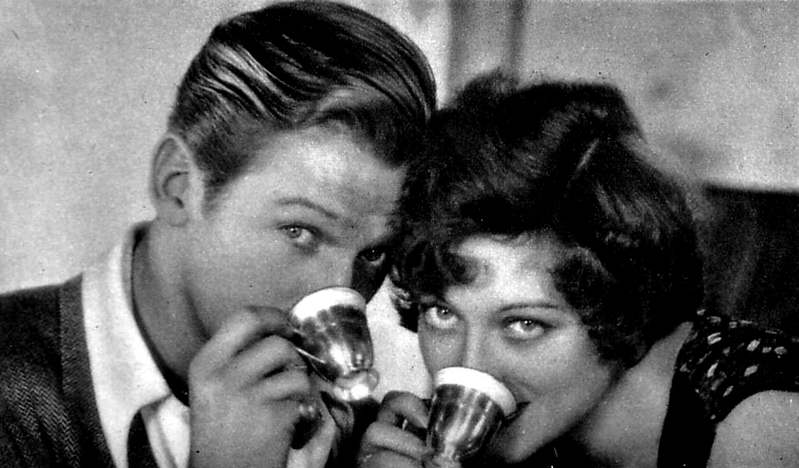 1929. With Doug Fairbanks, Jr., at their Roxbury home. Shot by Ruth Harriet Louise.