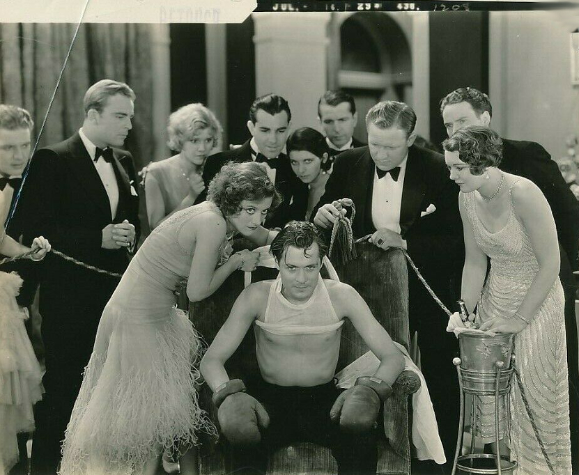 1929. On the set of 'Untamed' with Robert Montgomery.