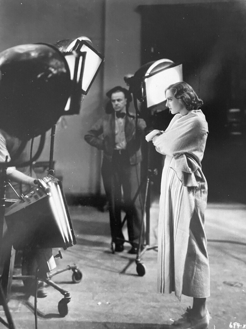 1933. On the set of 'Dancing Lady.'