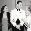 1932. With husband Doug Fairbanks, Jr., and his stepmother Mary Pickford.