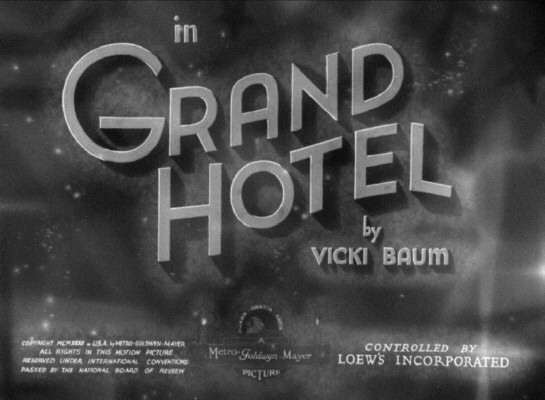 1932. 'Grand Hotel.'