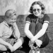 1932. With child star Jackie Cooper. (Includes press caption.) See also the Cooper entry for an account of their sexual relations 7 years later!