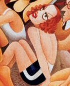 1933. 'Hollywood's Malibu Beach' by Miguel Covarrubias. (Thanks to Mike O.)