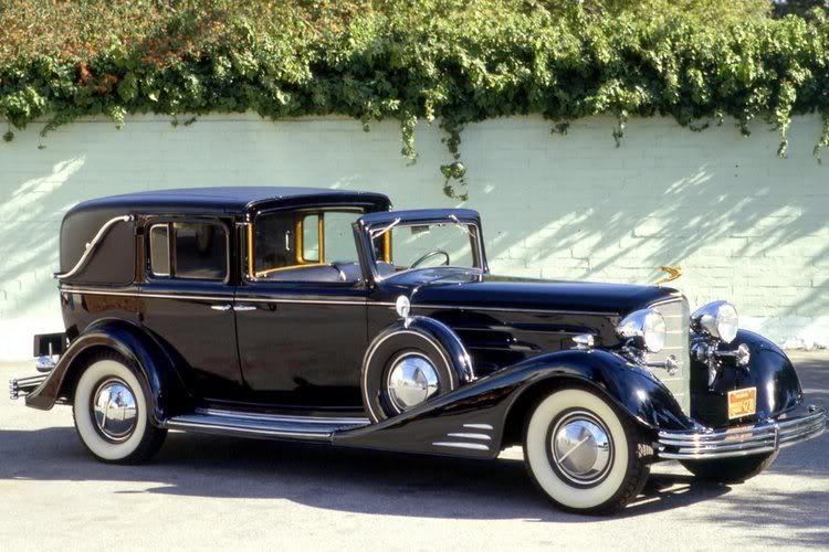 1933 V-16 Cadillac Town Car.