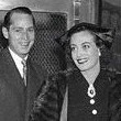 October 14, 1935. With new husband Franchot Tone at the Waldorf-Astoria, on their way to a CBS radio show.