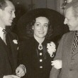 March 1936 with Franchot Tone and conductor Leopold Stokowski at the Ambassador Hotel.