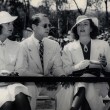 June 22, 1936. At the Will Rogers Memorial Polo Field with Barbara Stanwyck and Franchot Tone.