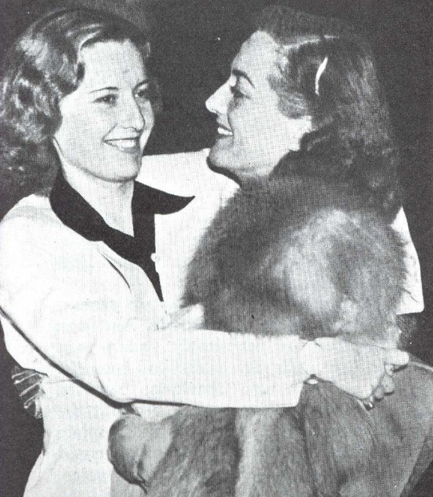 Circa 1937. With Barbara Stanwyck.