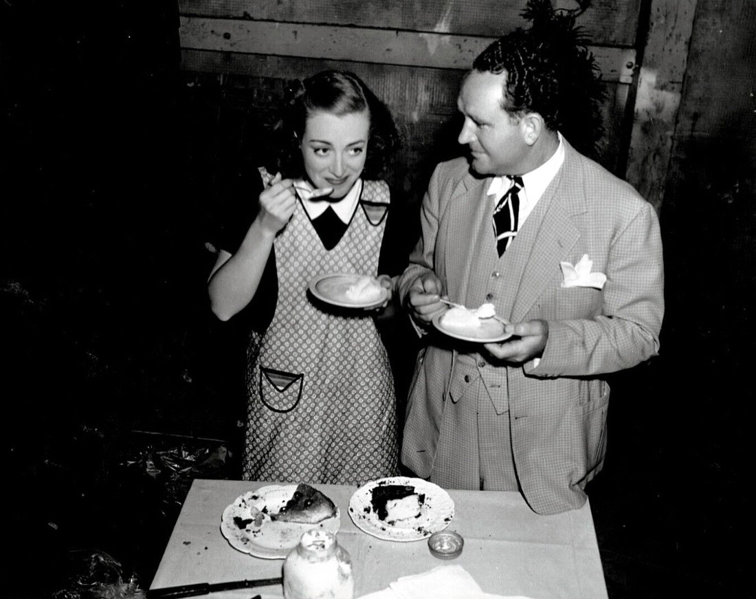 On the set of 'Mannequin' with director Frank Borzage.