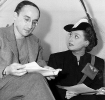 1940. Joan Crawford and Arch Oboler.