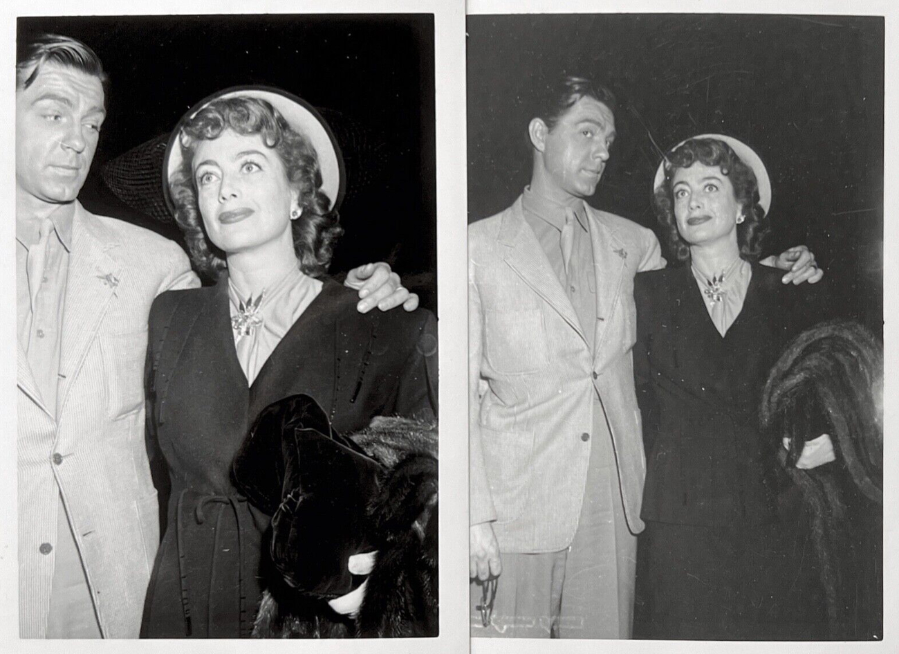 Circa 1944. Two candids with husband Phil Terry.