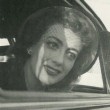 Circa 1944 in car.