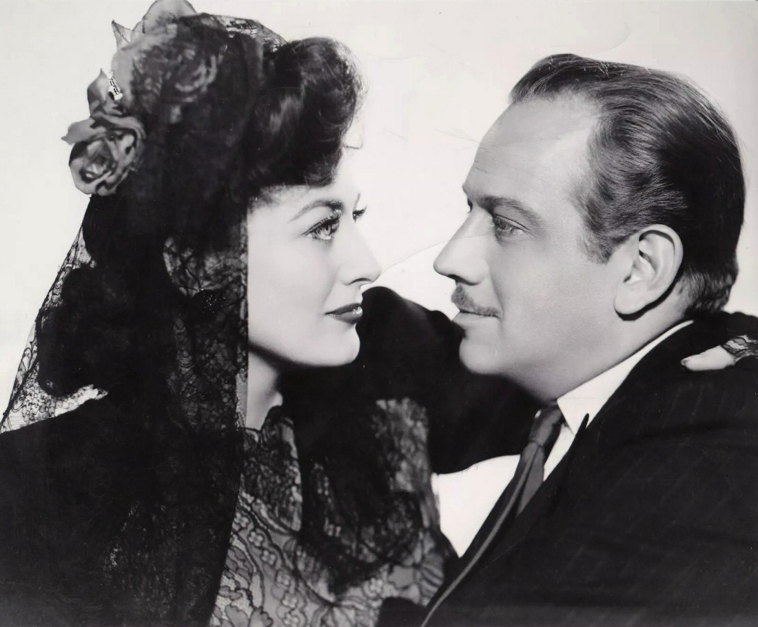 1942. 'They All Kissed the Bride.' With Melvyn Douglas.