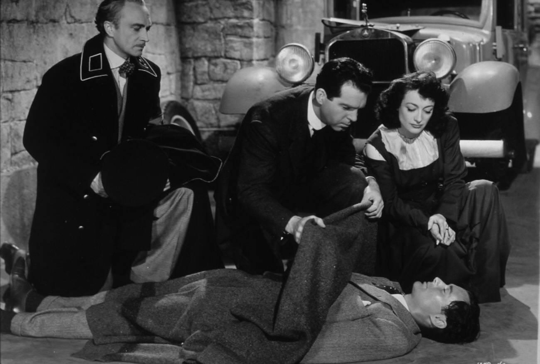 1943. 'Above Suspicion.' With Conrad Veidt (left) and Fred MacMurray.