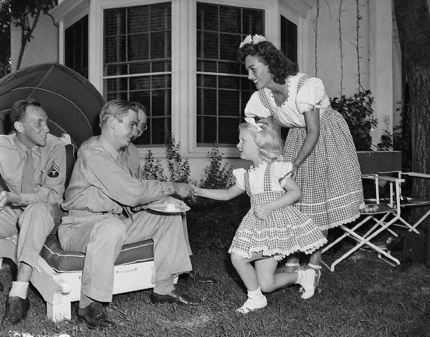 April '45. At Joan's Brentwood home.