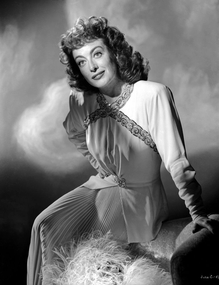 1945. Unretouched version of above 'Mildred Pierce' publicity by Bert Six.