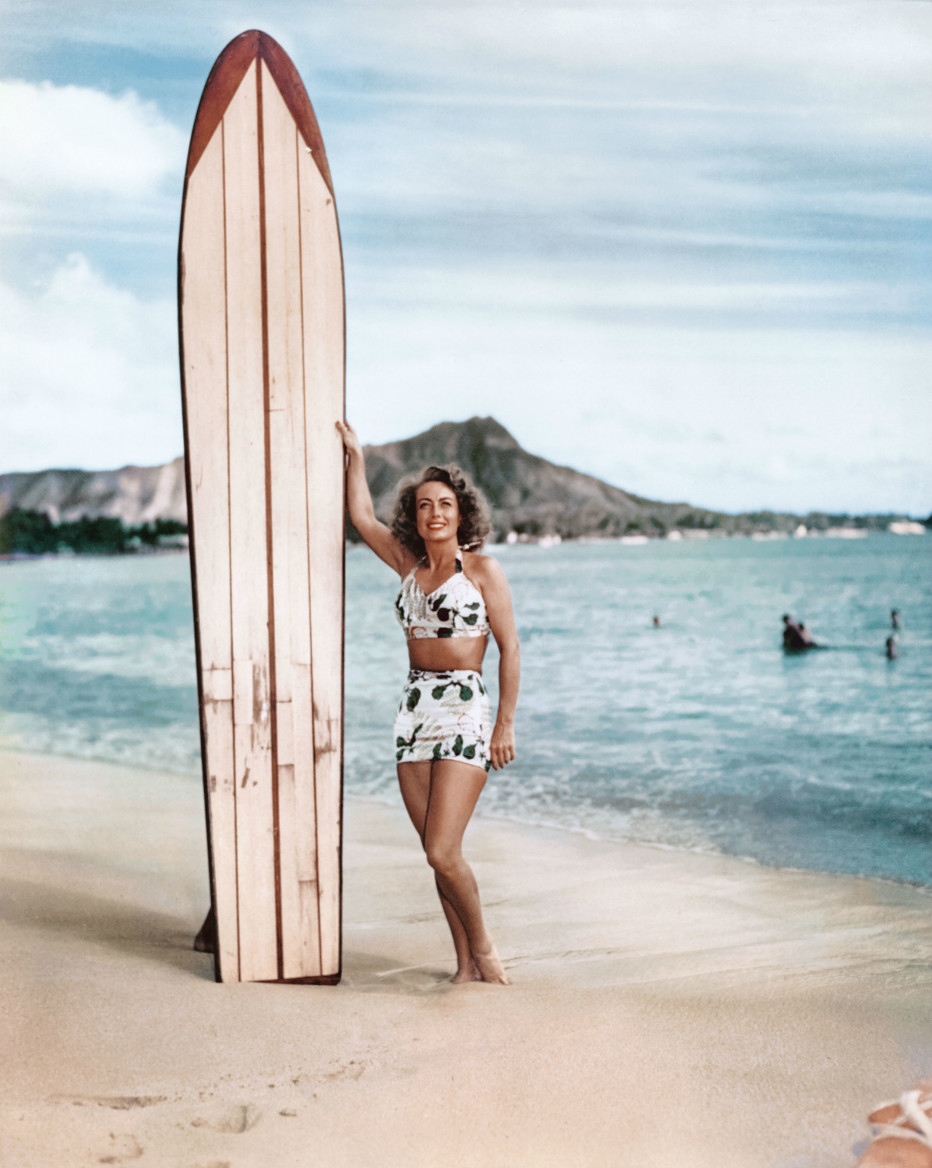 1946. At Waikiki Beach.