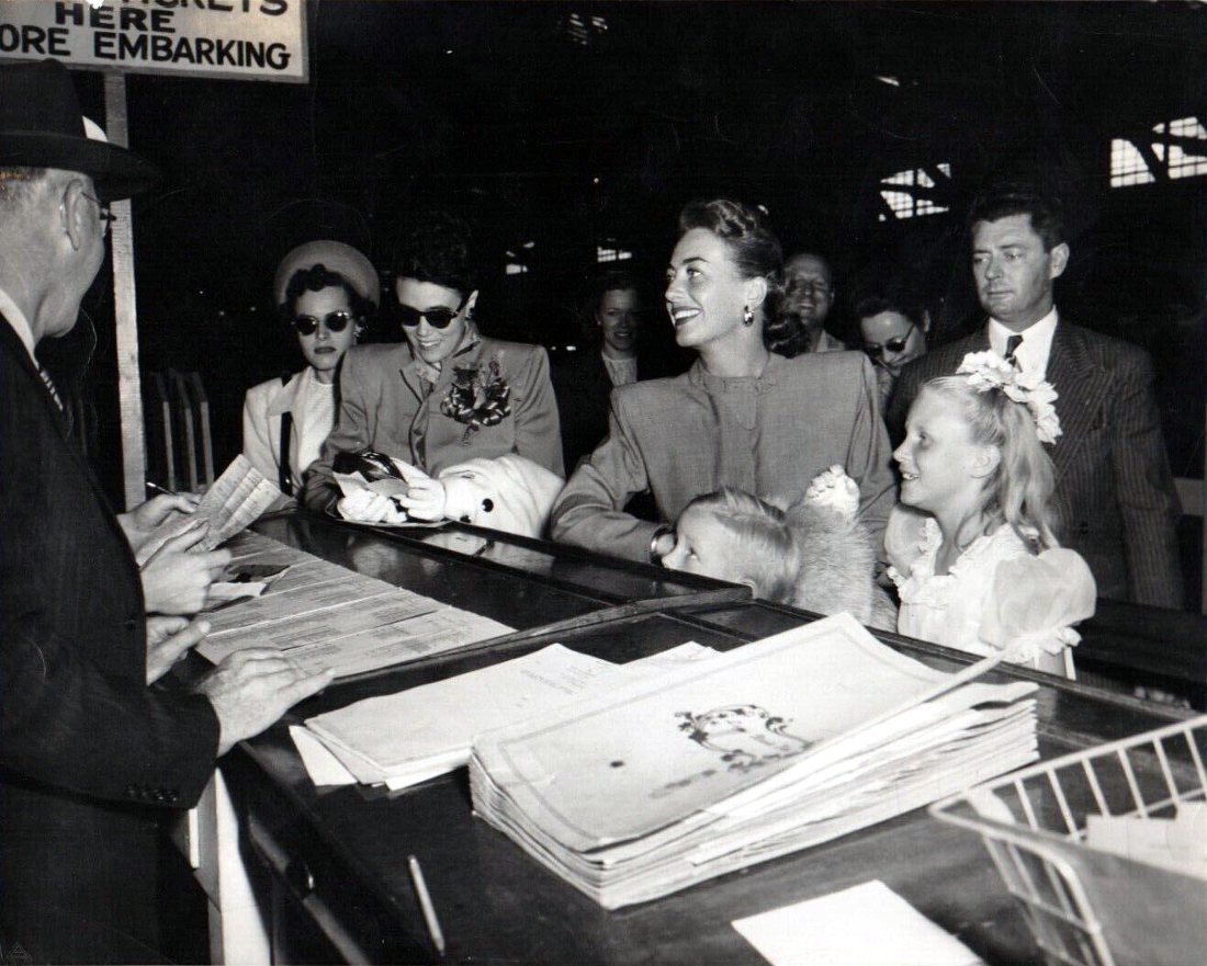 1946. With Christina and Christopher before embarking for Honolulu.