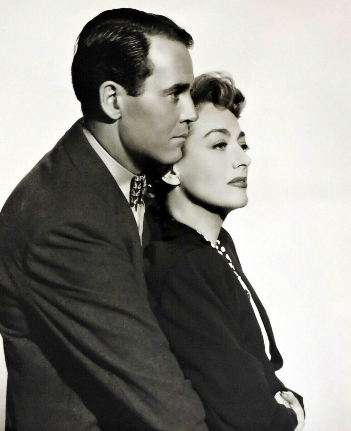 1947. 'Daisy Kenyon' publicity with Henry Fonda.