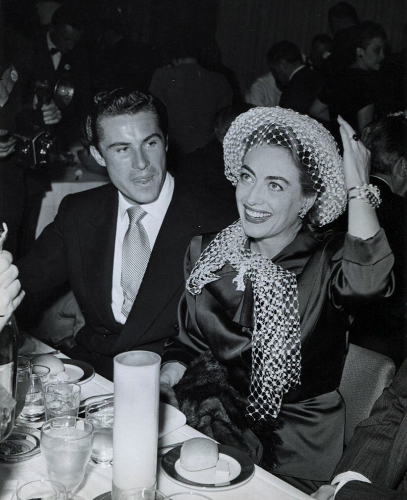 February 1947. At the 'Look' awards party with Peter Shaw.