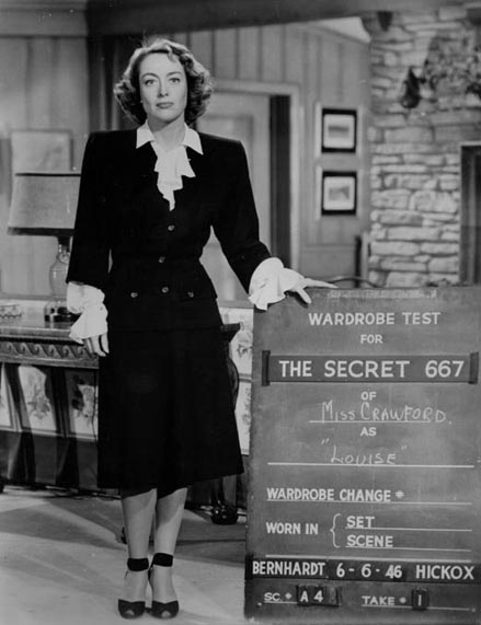 1947. Wardrobe test for 'Possessed.'