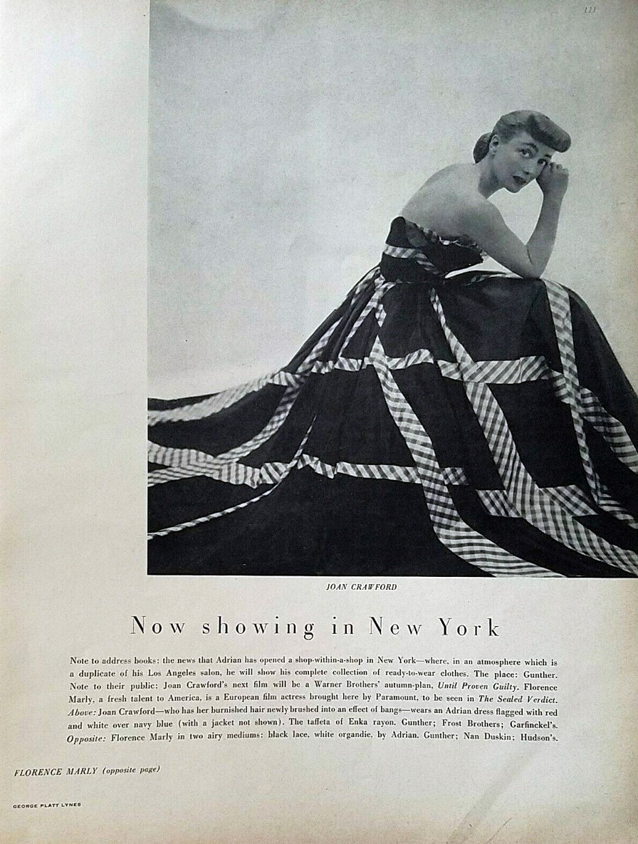 1948 publicity from unknown magazine. Shot by George Platt Lynes.