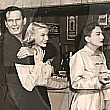 1950. On the set of 'Harriet Craig': Wendell Corey, K.T. Stevens, Joan, director Vince Sherman. And some COKES!