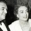 November 1950. With director Vince Sherman at the 'All About Eve' premiere.