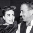 At the 1955 Academy Awards party, with Humphrey Bogart.