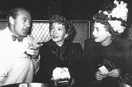 1948. With Gary Cooper and Claudette Colbert.