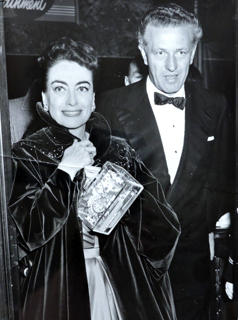 At the November 1953 premiere of 'Torch Song' with Nicholas Ray.