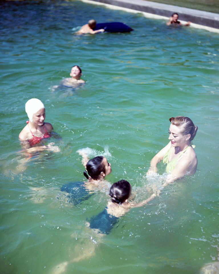 Circa 1949. With Christina and The Twins.