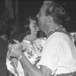 1954. With Cesar Romero at the Press Photographers' Ball.