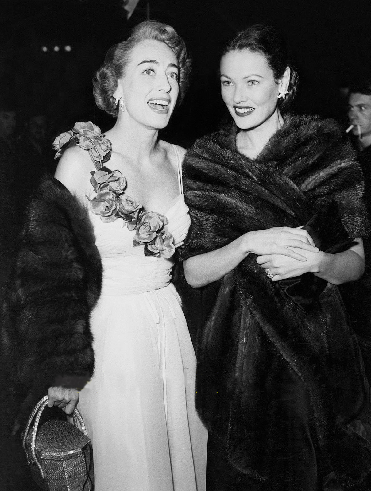 Circa 1949. With Gene Tierney.