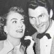 On the set of 'Sudden Fear,' with co-star Jack Palance.