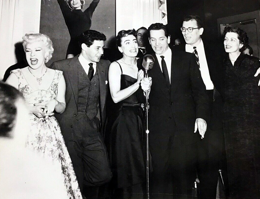 1953. At NYC's Harwyn Club. With Gertrude Niesen, Eddie Fisher, et al.