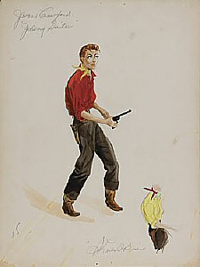 Costume sketch by Sheila O'Brien.