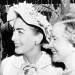 July 1956. Joan and Helen Hayes with Hayes' son James.